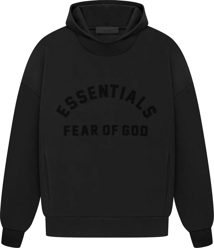 Fear of God Essentials Hoodie 'Jet Black' (SS23)