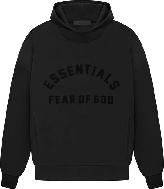 Fear of God Essentials Hoodie 'Jet Black' (SS23)