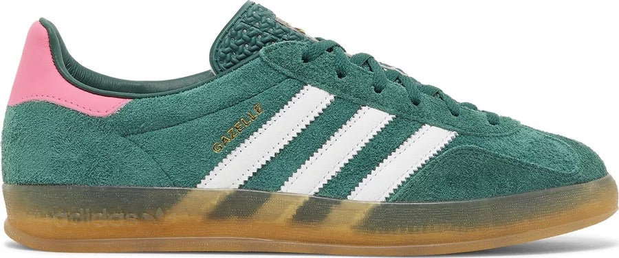 Adidas gazelle green outlet gum sole