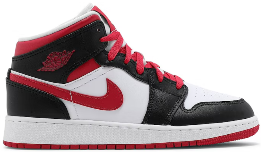 Air Jordan 1 Mid 'White Very Berry' (GS)