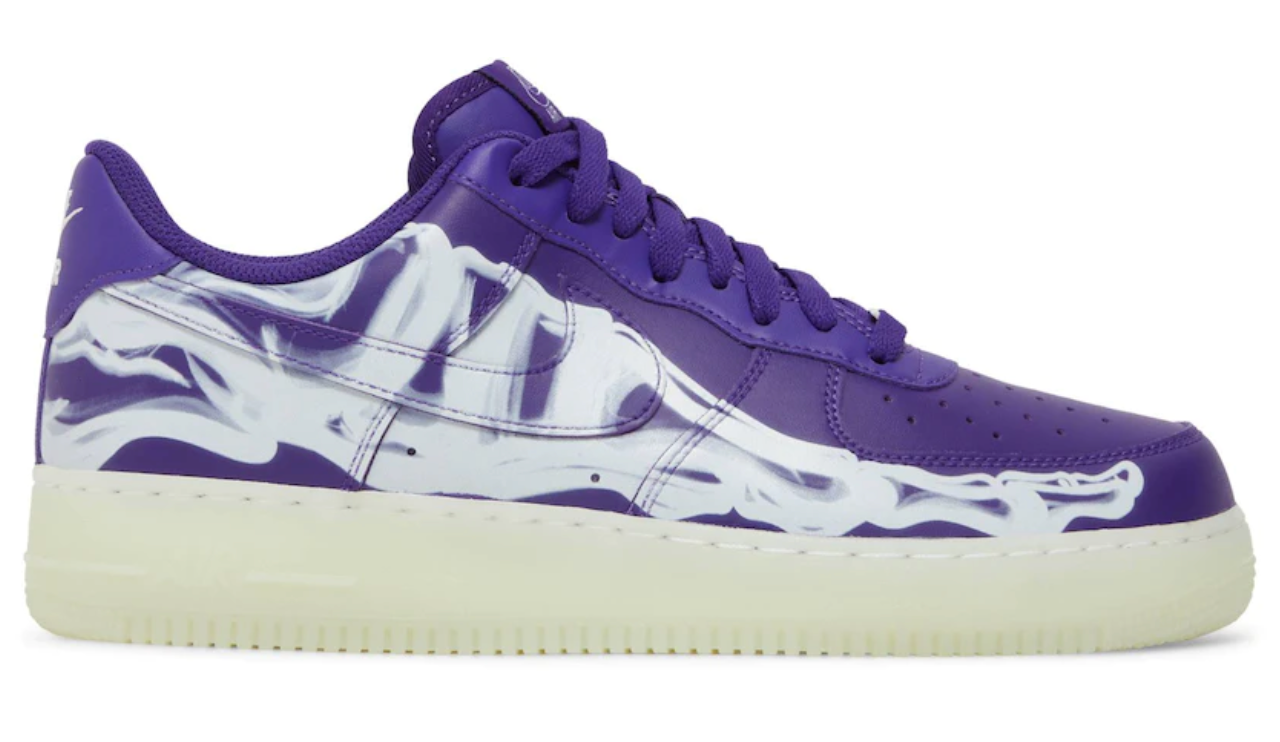 Purple and white sales air force 1