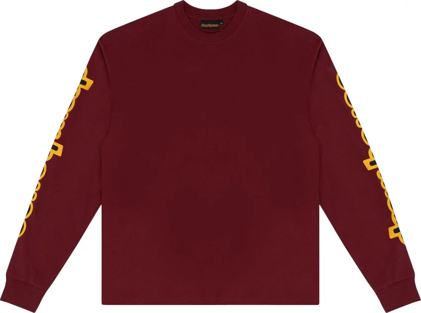 Drew House Long-Sleeve Hug T-Shirt 'Burgundy'