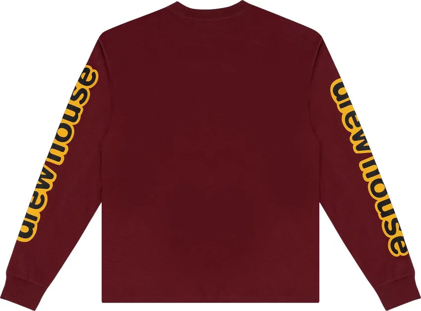 Drew House Long-Sleeve Hug T-Shirt 'Burgundy'