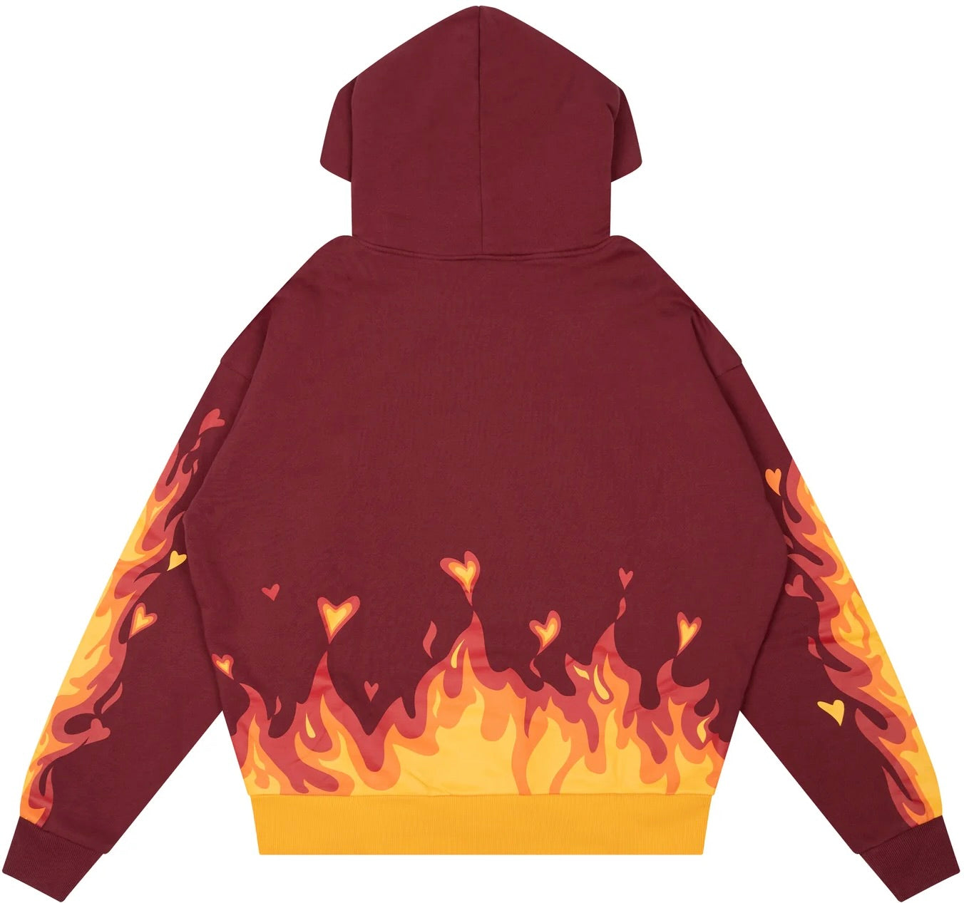 Drew House Fire Hoodie 'Burgundy'