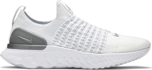 Nike React Phantom Run Flyknit 2 'True White Silver' (W)