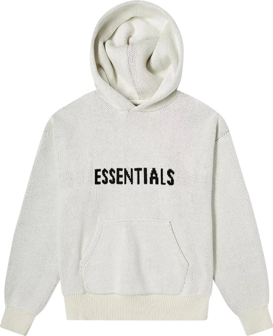 Fear of God Essentials Knit Pullover Hoodie 'Oatmeal' (SS21)