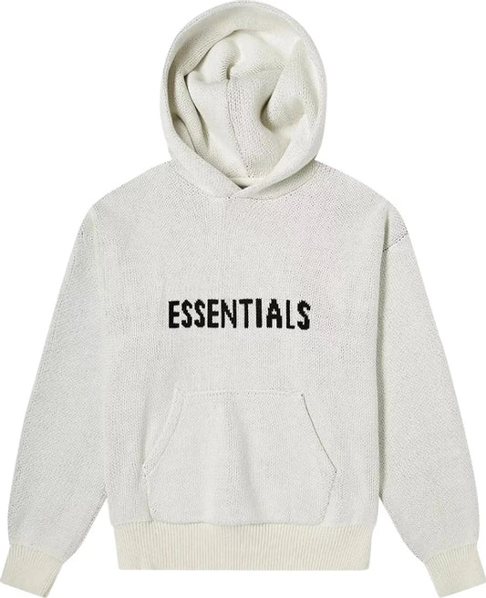 Fear of God Essentials Knit Pullover Hoodie 'Oatmeal' (SS21)