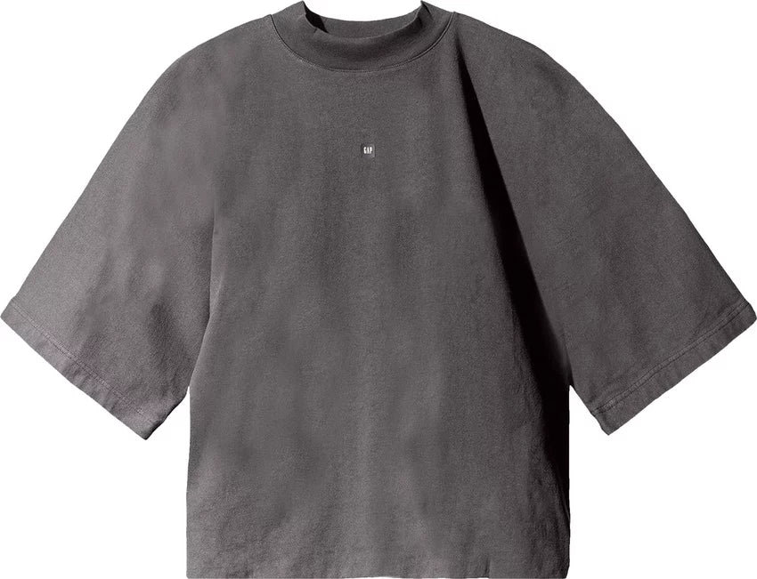 Yeezy Gap Engineered by Balenciaga Logo No Seam Tee 'Dark Grey'