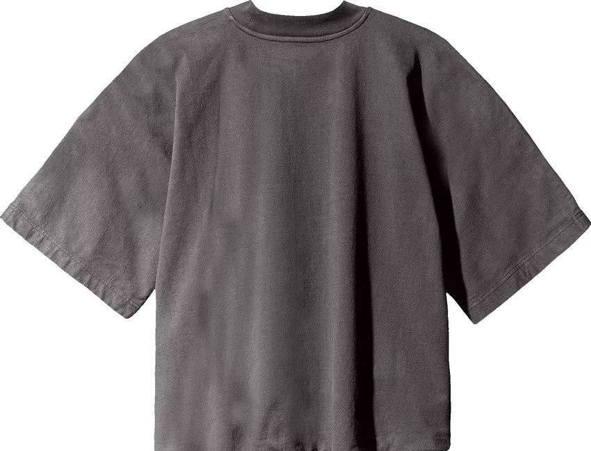 Yeezy Gap Engineered by Balenciaga Logo No Seam Tee 'Dark Grey'