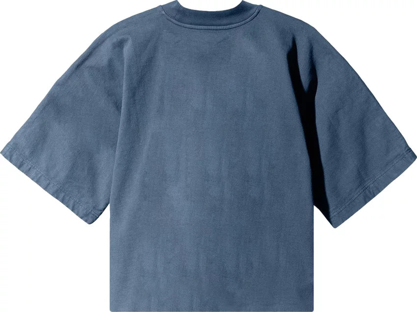 Yeezy Gap Engineered by Balenciaga Logo No Seam Tee 'Dark Blue'