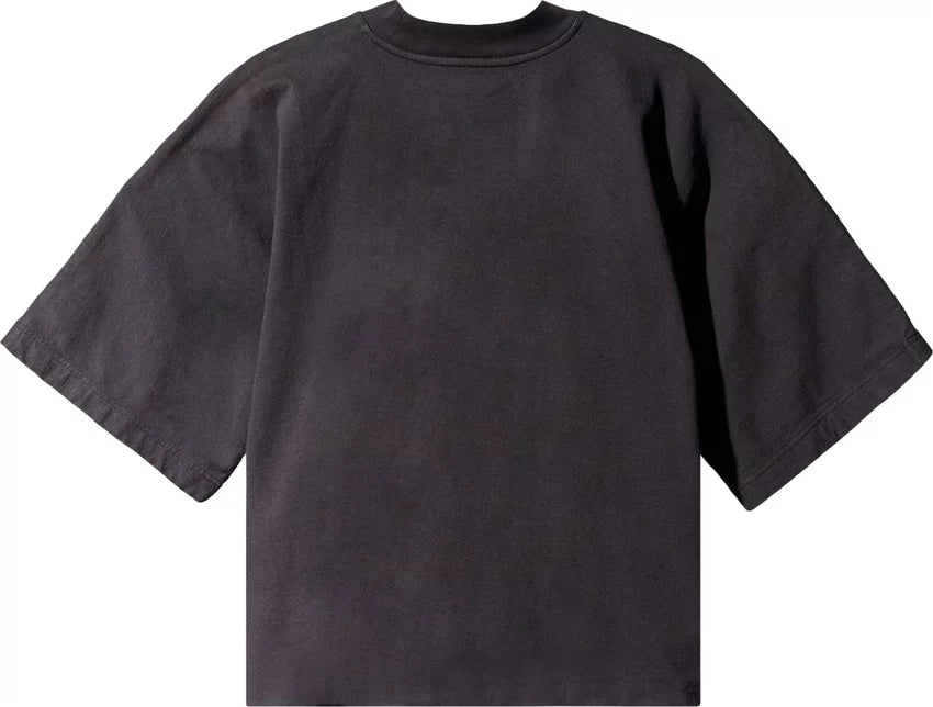 Yeezy Gap Engineered by Balenciaga Cropped Logo No Seam Tee 'Black'