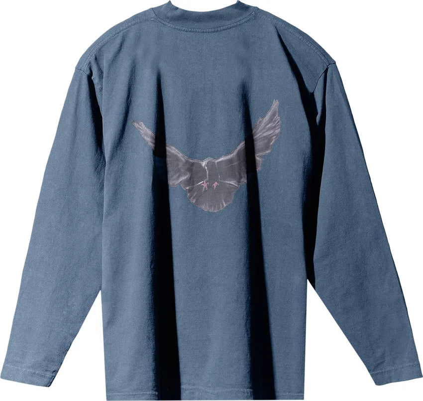 Yeezy Gap Engineered by Balenciaga Dove Long-Sleeve Tee 'Dark Blue'