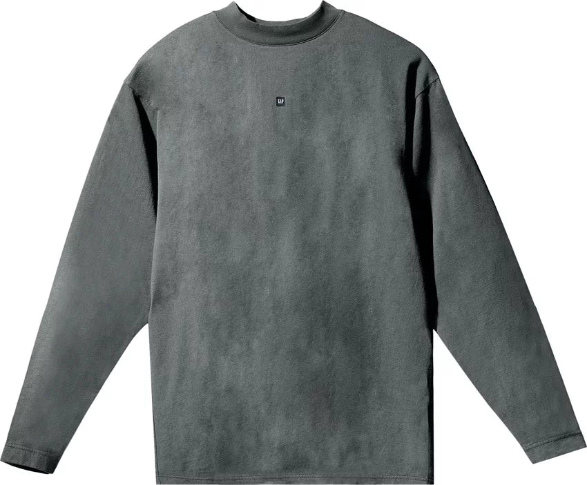 Yeezy Gap Engineered by Balenciaga Logo Long-Sleeve Tee 'Dark Green'