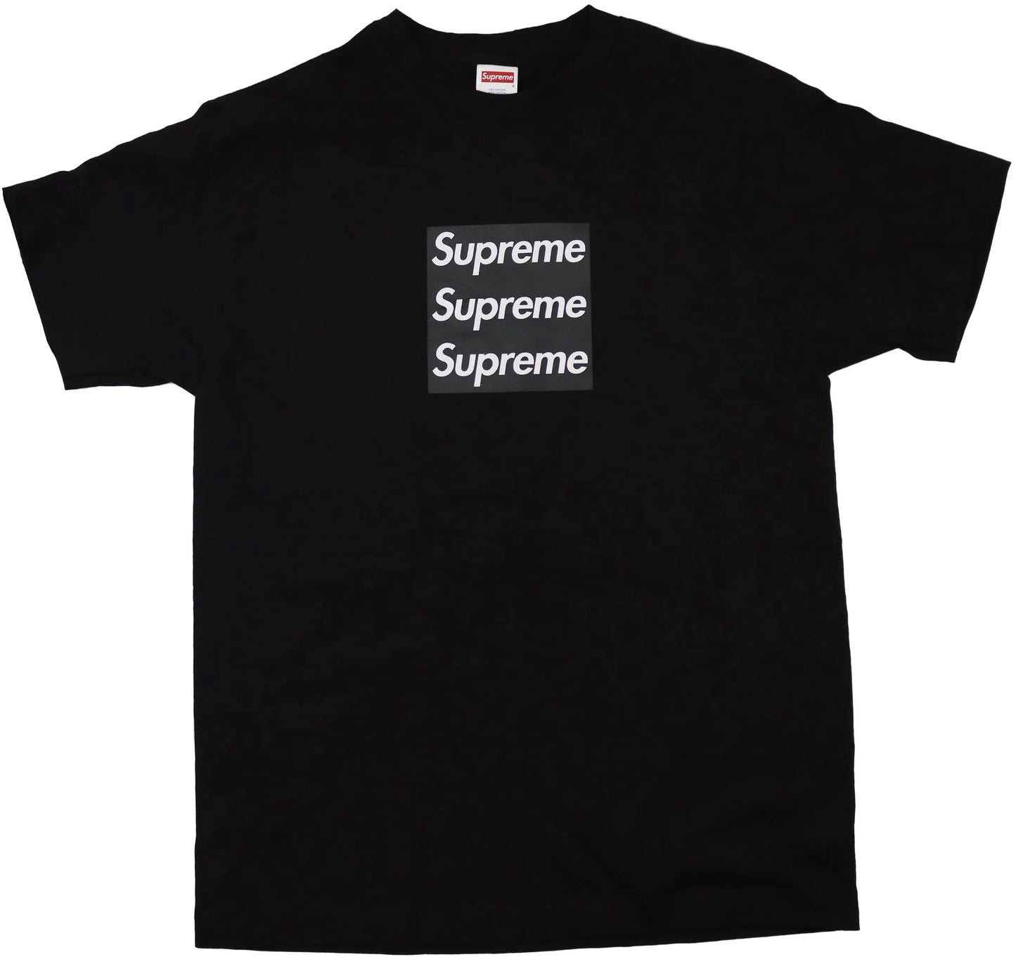 Supreme Triple Box Logo x Asspizza 'Black T-Shirt'