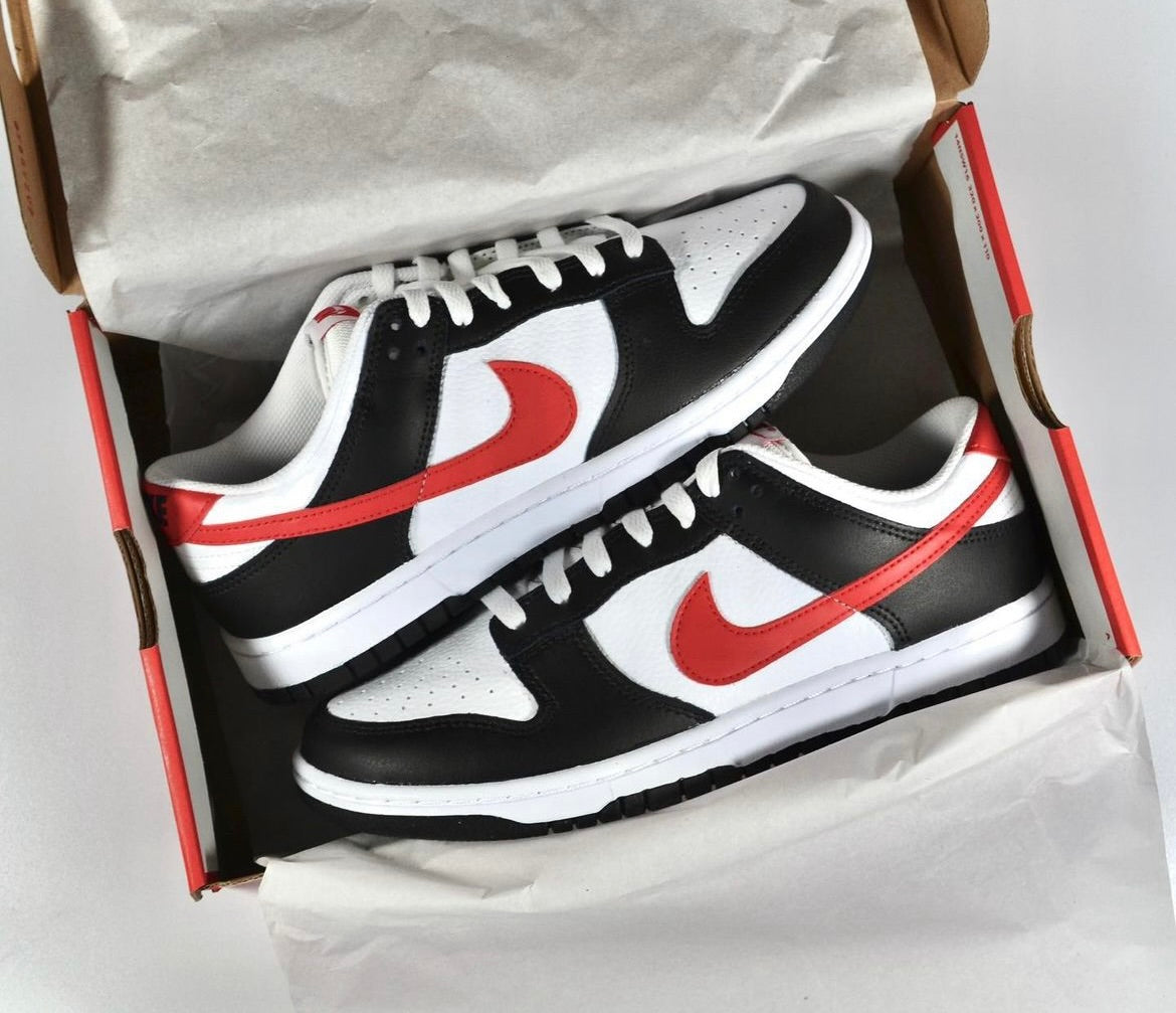 Nike Dunk Low Retro 'Red Swoosh Panda' – DSUPPLIED