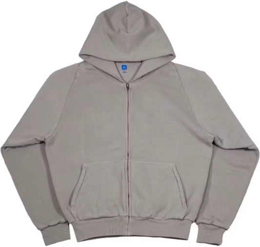 Yeezy x Gap Zip Up Exclusive Hoodie 'Light Grey'