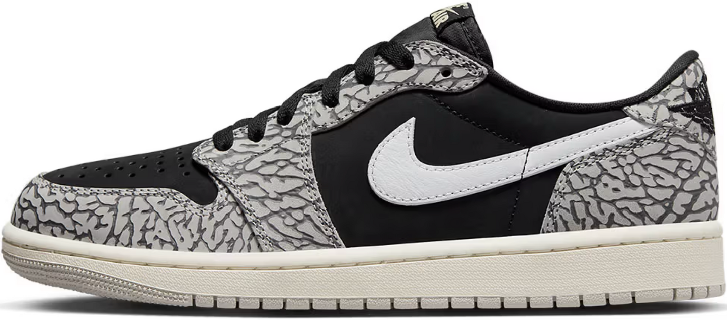 Air Jordan 1 Low Retro OG 'Black Cement' (W)