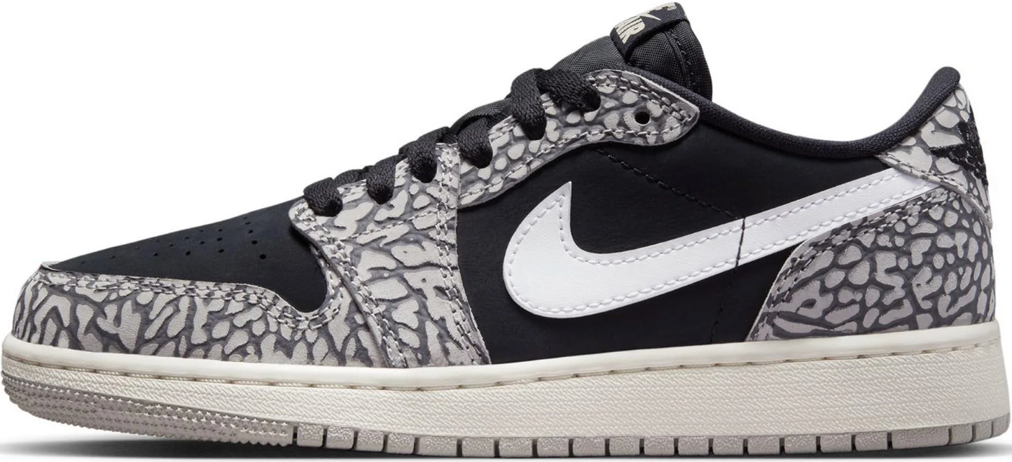 Air Jordan 1 Low Retro OG 'Black Cement' (GS)