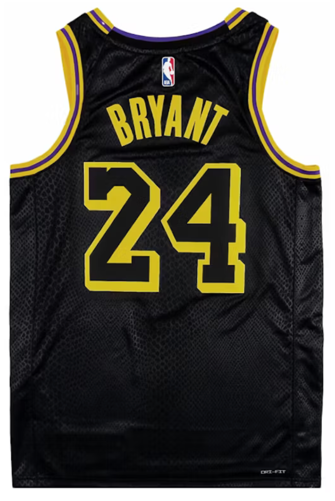 Nike Los Angeles Lakers Kobe Bryant Black Mamba City Edition Swingman Jersey