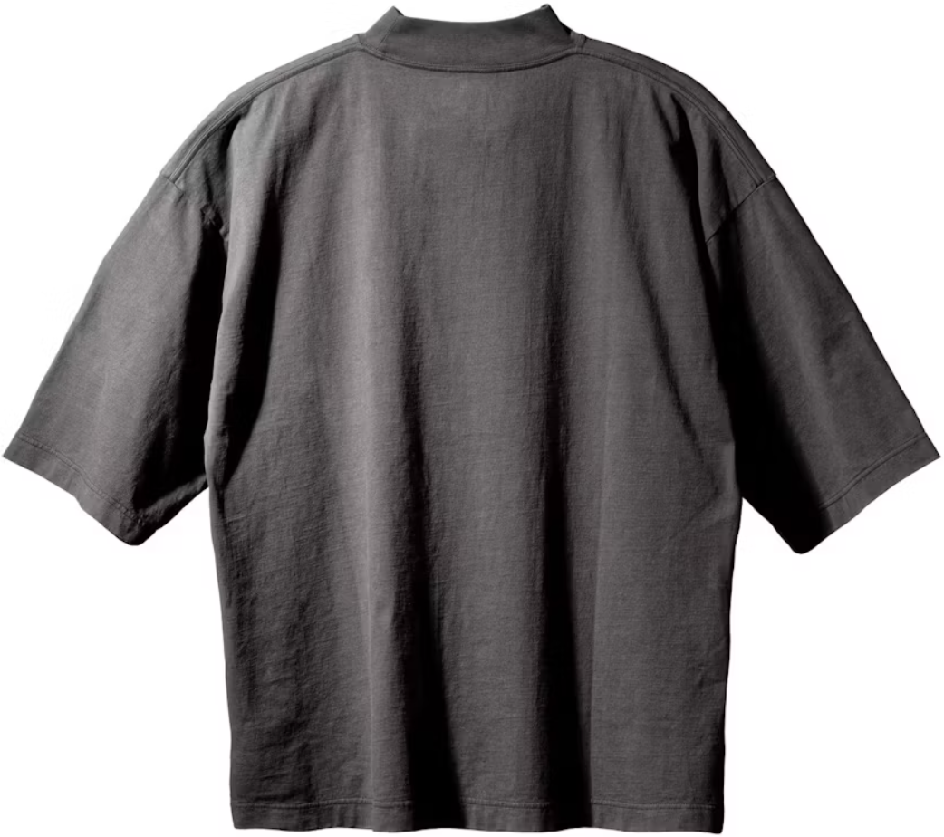 Yeezy Gap Engineered by Balenciaga Logo 3/4 Sleeve Tee 'Dark Grey'