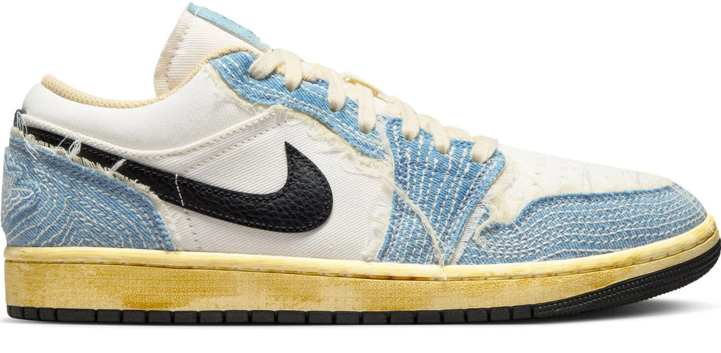 Air Jordan 1 Low SE WRMK 'Sashiko Denim'