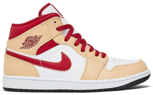 Air Jordan 1 Mid 'Cardinal Light Curry'