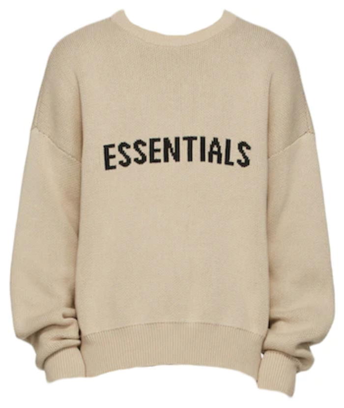 Fear of God Essentials SSENSE Exclusive Pullover Knit Sweater 'Linen' (FW21)