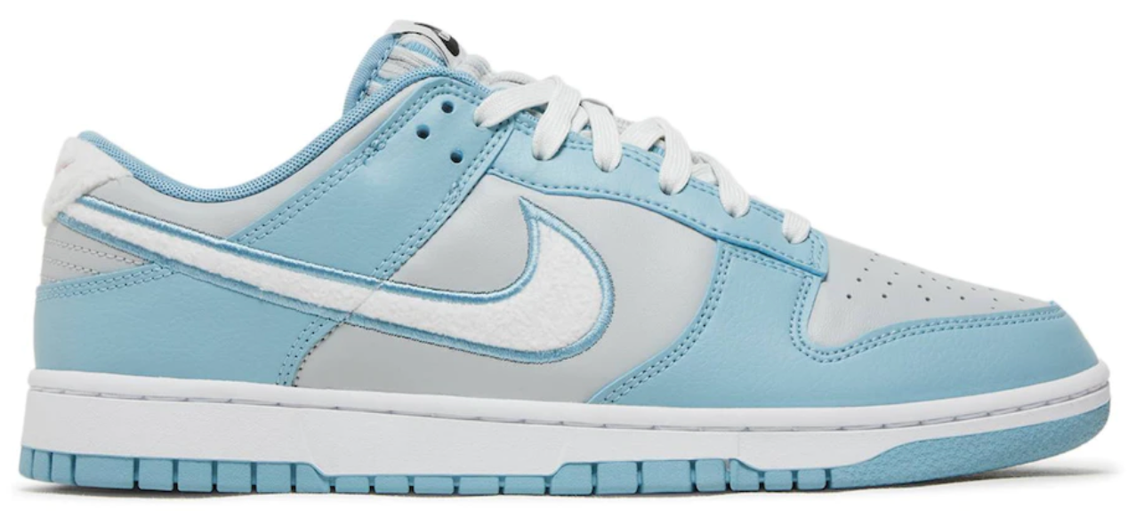 Nike Dunk Low Retro 'Fleece Swoosh Worn Blue'