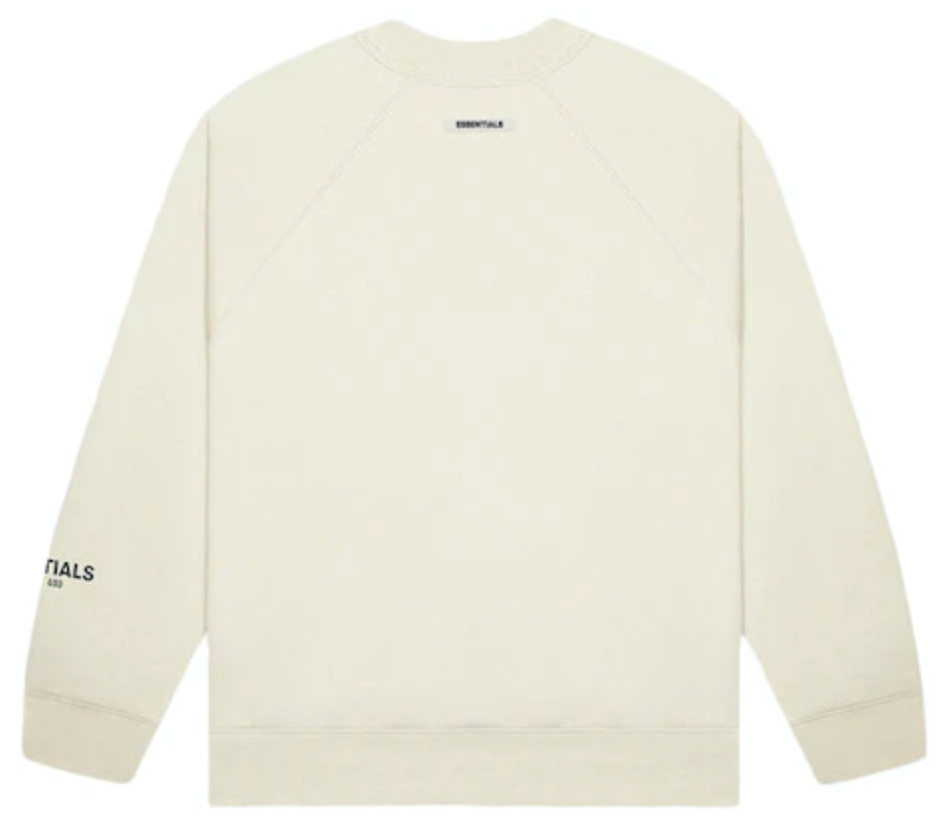 Fear of God Essentials 3D Silicon Appliqué Crewneck 'Buttercream' (SS20)