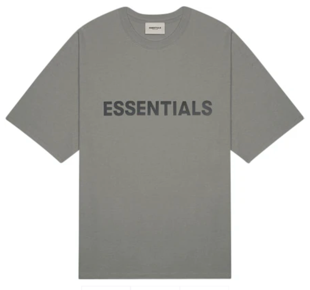 Fear of God Essentials 3D Silicon Appliqué Boxy T-Shirt 'Charcoal' (SS20)