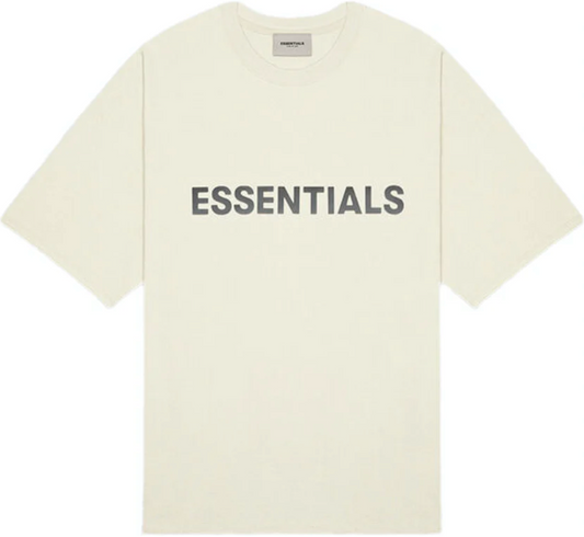 Fear of God Essentials 3D Silicon Appliqué Boxy T-Shirt 'Buttercream' (SS20)